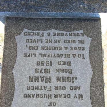 MANN John 1879-1956
