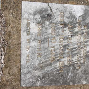 PALMER Albert -1924 &amp; Alice Mildred -1952