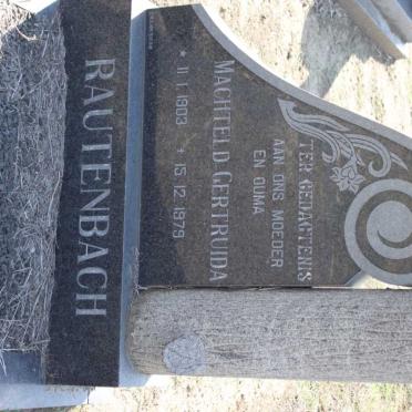 RAUTENBACH Machteld Gertruida 1903-1979