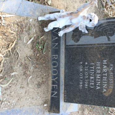 ROOYEN Marthina Hermina, van 1981-1981