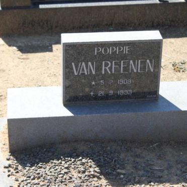 REENEN Poppie, van 1909-1993