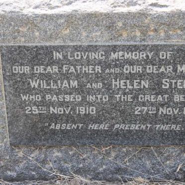 STEELE William -1910 &amp; Helen -1936