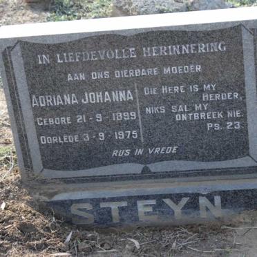 STEYN Adriana Johanna 1899-1975