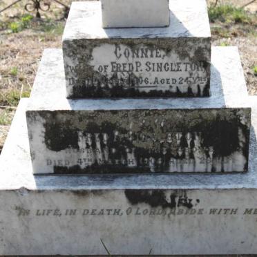SINGLETON Fred P. -1906 &amp; Connie -1906