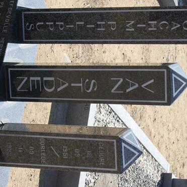 STADEN Joachim Philippus, van 1951-1993