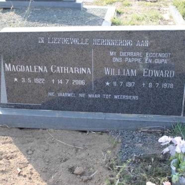 SCOTT William Edward 1917-1978 &amp; Magdalena Catharina 1922-2006
