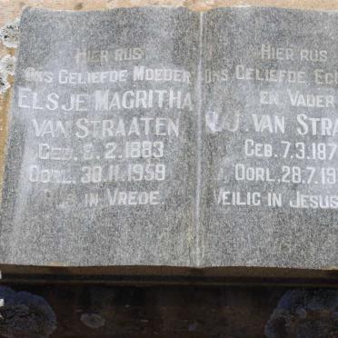 STRAATEN ?.J., van 1876-1953 &amp; Elsje Magritha 1883-1959