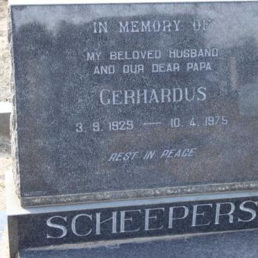SCHEEPERS Gerhardus 1929-1975