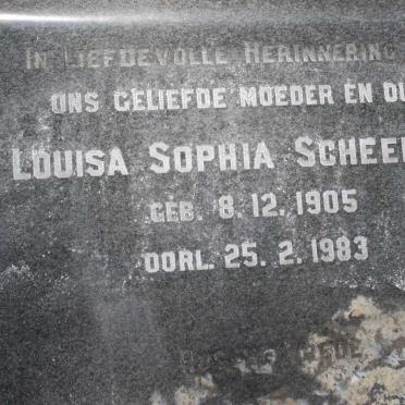 SCHEEPERS Louisa Sophia 1905-1983