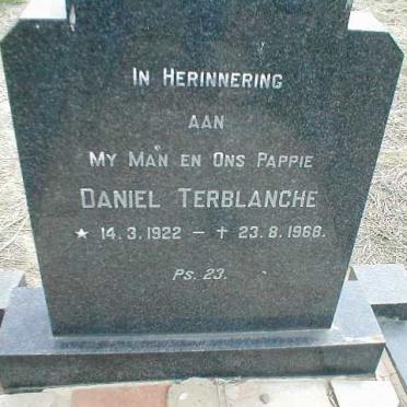 TERBLANCHE Daniel 1922-1968