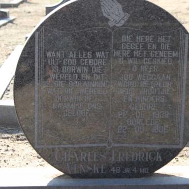 VENSKE Charles Fredrick 1938-1986