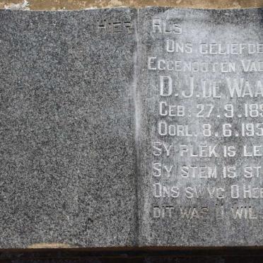 WAAL D.J., de 1891-1957