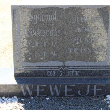 WEWEJE Sybrand Gerhardus  1977-1994