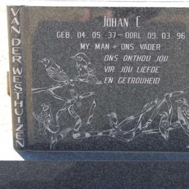 WESTHUIZEN Johan C., van der 1937-1996