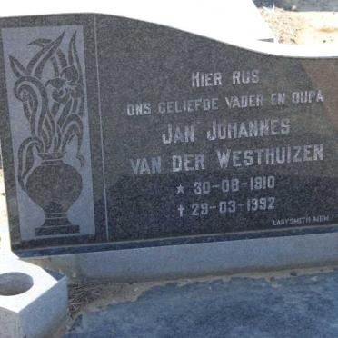 WESTHUIZEN Jan Johannes, van der 1910-1992