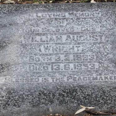 WRIGHT William August 1893-1953