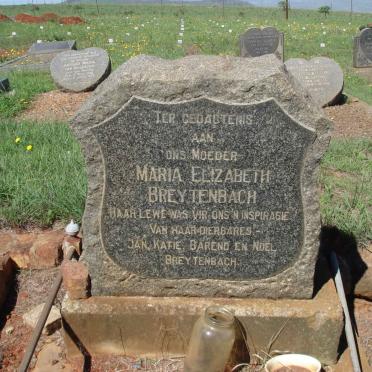 BREYTENBACH  Maria Elizabeth