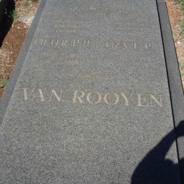 ROOYEN P.H., 1913-19?? van  &amp; F.P. 1922-