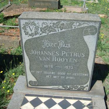 ROOYEN Johannes Petrus, van 1876-1973