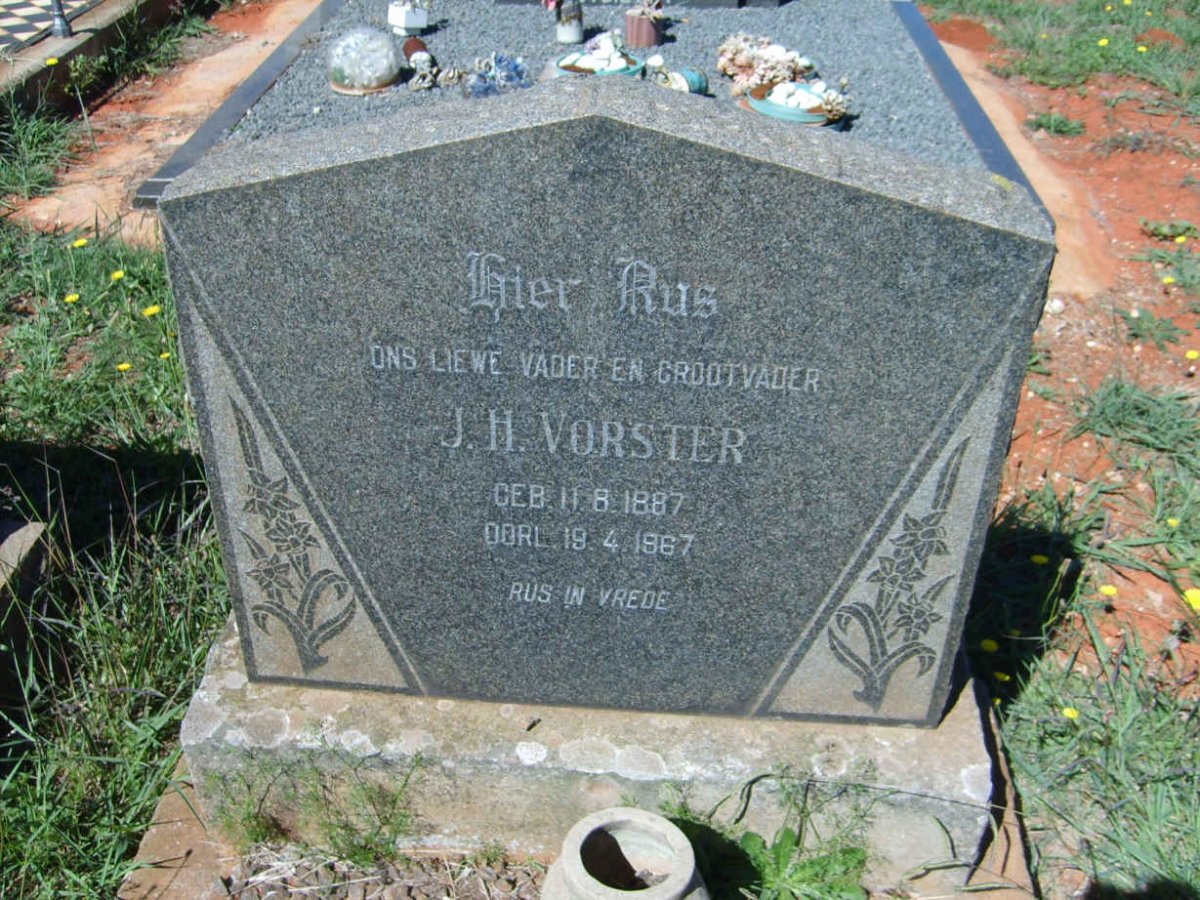 VORSTER J.H. 1887-1967