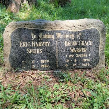 SPEIRS Eric Harvey 1888-1947 :: WARNER Helen Grace nee SPEIRS 1890-1954