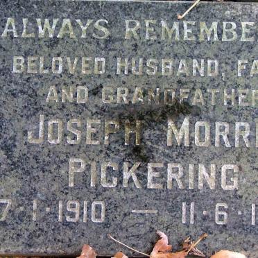PICKERING Joseph Morris 1910-1987