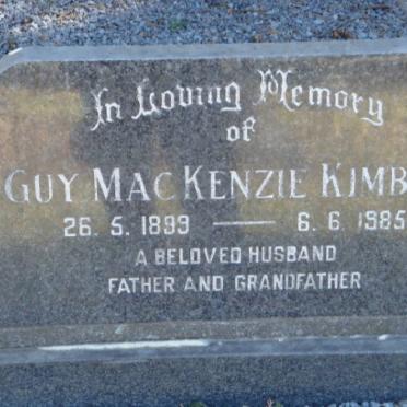 KIMBER Guy MacKenzie 1899-1985
