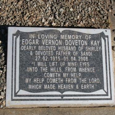 KAY Edgar Vernon Doveton 1915-2008