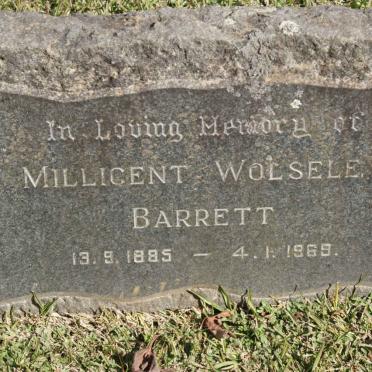 BARRETT Millicent Wolseley 1885-1969