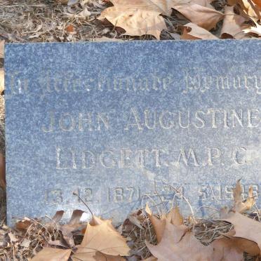 LIDGETT John Augustine 1871-1946