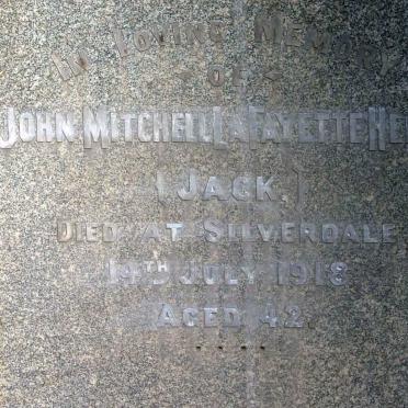HENRY John Mitchell La Fayette -1918