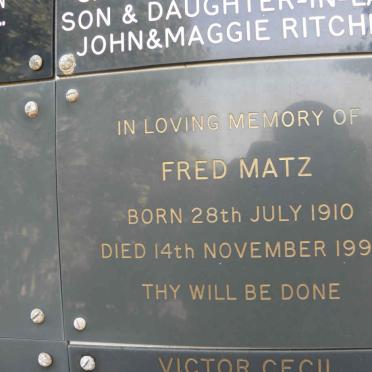 MATZ Fred 1910-1993