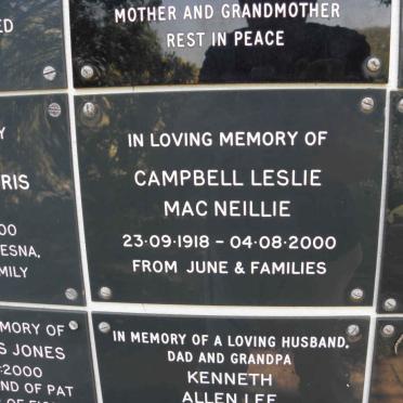 MACNIELIE Campbell Leslie 1918-2000