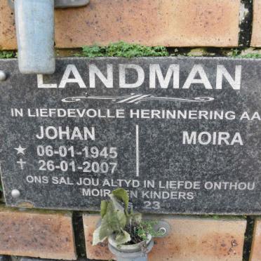 LANDMAN Johan 1945-2007 &amp; Moira