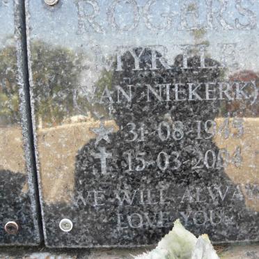 ROGERS Myrtle nee VAN NIEKERK 1945-2004