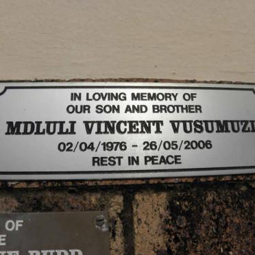 MDLULI Vincent Vusumuzi 1976-2006