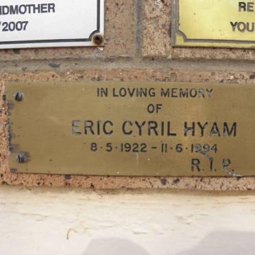 HYAM Eric Cyril 1922-1994