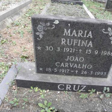 CRUZ Joao Carvalho 1917-1993 &amp; Maria Rufina 1921-1986