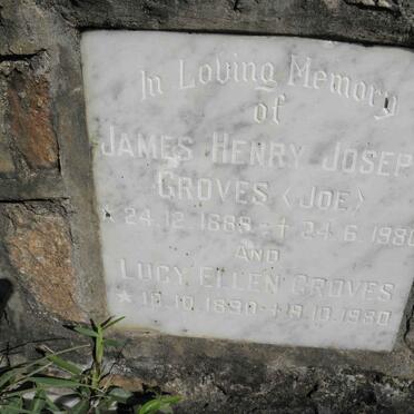 GROVES James Henry Joseph 1889-1980 &amp; Lucy Ellen 1890-1980