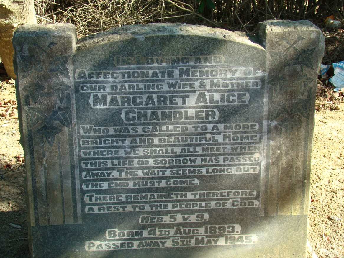 CHANDLER Margaret Alice 1893-1945