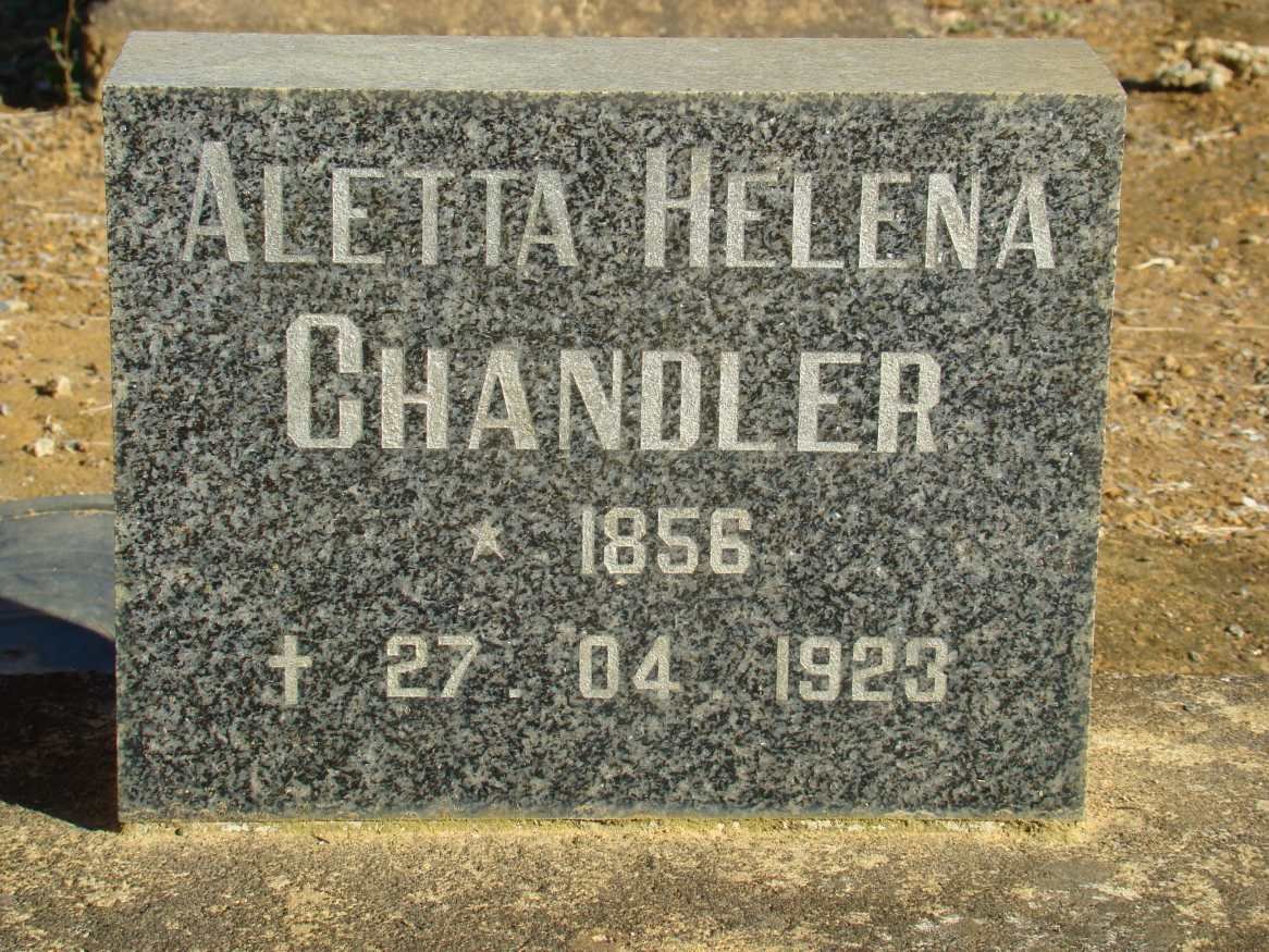 CHANDLER Aletta Helena 1856-1923