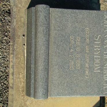 STRYDOM Johanna Hendricka nee VAN DER MERWE 1893-1983