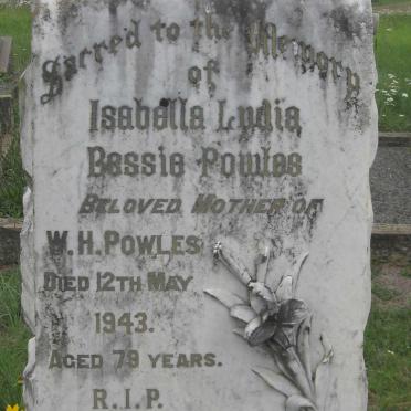 POWLES Isabella Lydia Bessie -1943