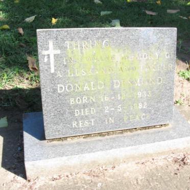 THRING Donald Desmond 1933-1982