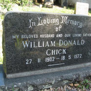 CHICK William Donald 1902-1972