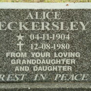 ECKERSLEY Alice 1904-1980