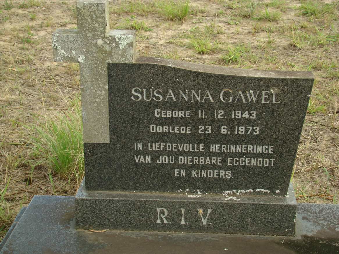 GAWEL Susanna 1943-1973