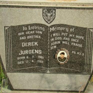 DEYSEL Derek Jurgens 1961-1982