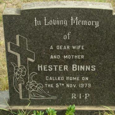 BINNS Hester  -1979