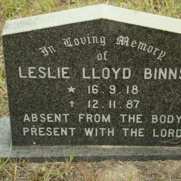 BINNS Leslie Lloyd 1918-1987